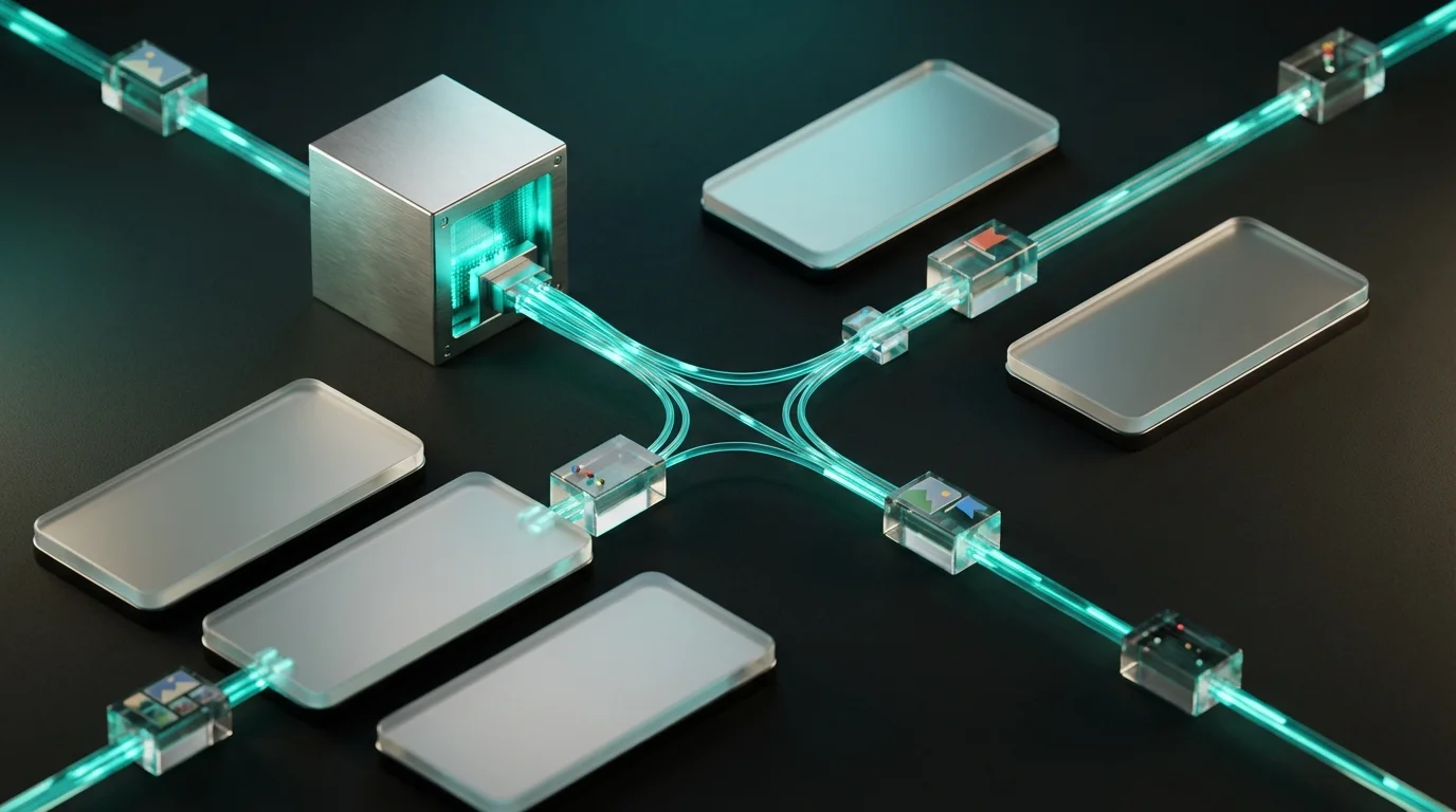 Automation pipeline connecting code repository to App Store Connect and Google Play Console for custom product page deployment