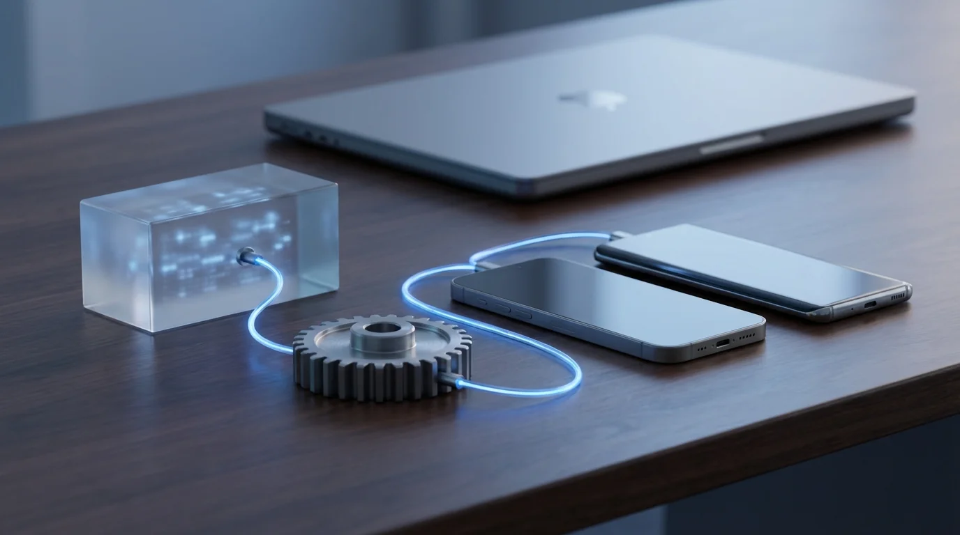 Flowchart illustrating CI/CD pipeline automating metadata to app stores